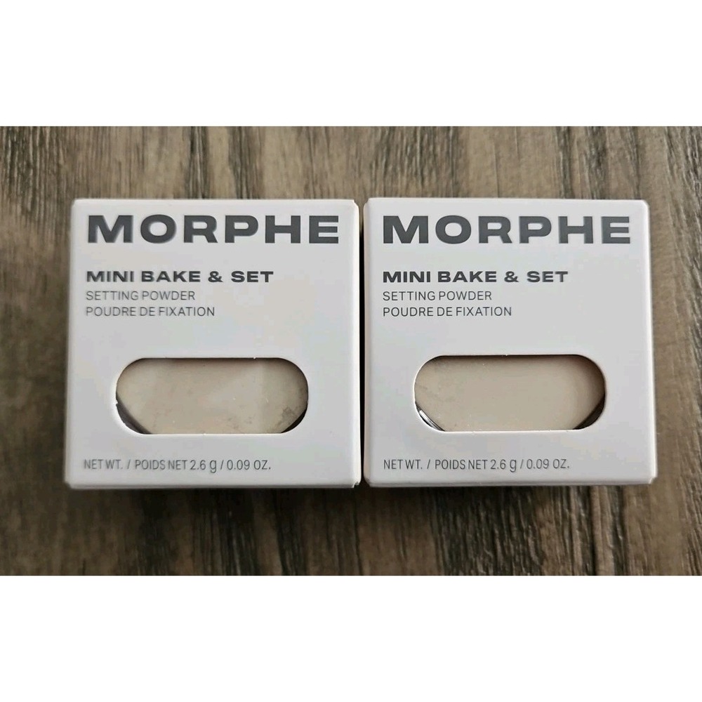 2X MORPHE Mini Bake & Set Setting Powder in Translucent 0.09 oz NIB
